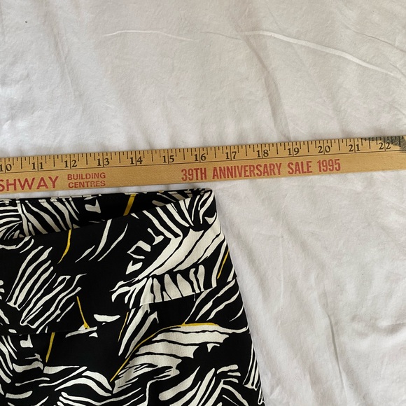 Women's Neutral Abstract Pull On Pants 12 Bohemian Mature Fit Corpcore Career - Picture 6 of 16